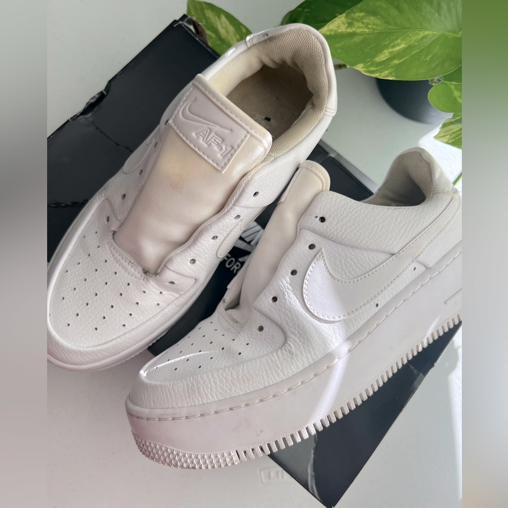 Platform White Air Force Ones